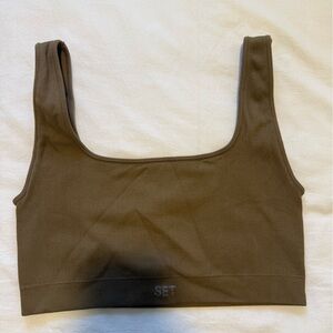 SET Active Brown Tank Top